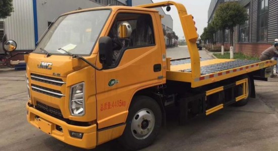 國六江鈴藍(lán)牌一拖二清障車