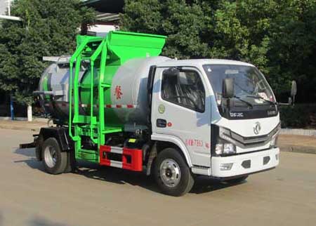 國六東風(fēng)藍(lán)牌餐廚垃圾車